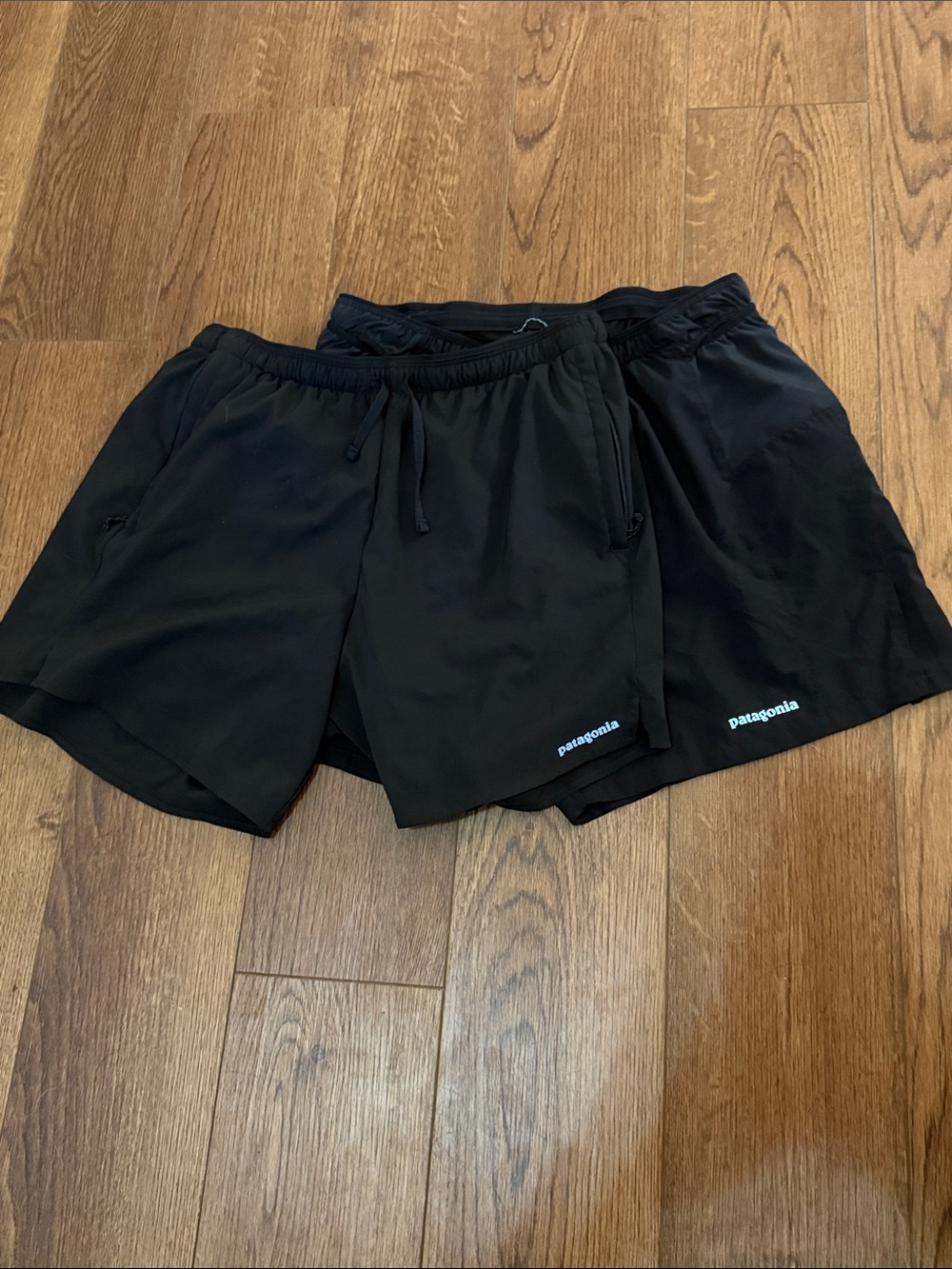 Patagonia women’s Black Running Shorts Multi trail shorts Medium
